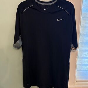 Nike Dri-FIT Athletic T-Shirt Men’s Large Black Performance Gym Tee
